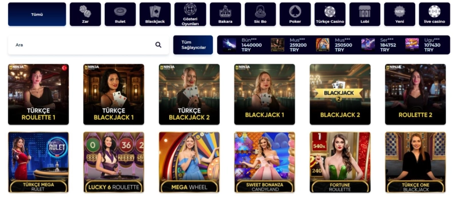 Kumar sitelerinde oyun türleri 